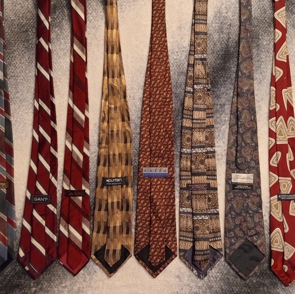 Roundtree & Yorke set of 10 vintage neckties - Picture 2 of 12